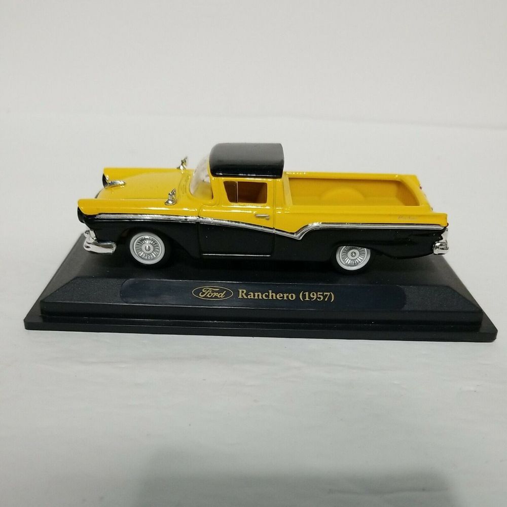 1957 Ford Ranchero Yellow/Black 1/43 Diecast Model Car by Road Signature 9421...